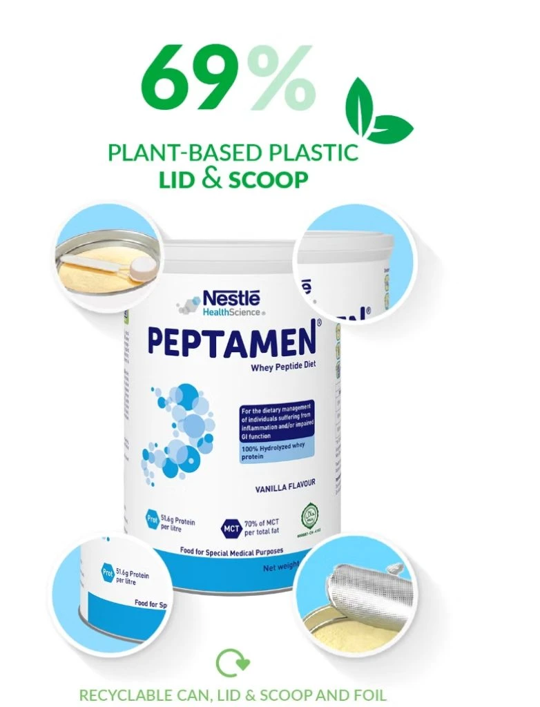 Nestle sugarcan bagasse packaging